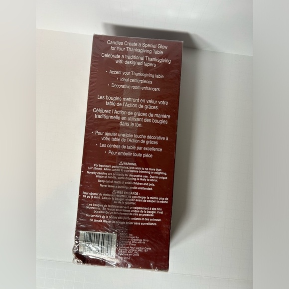 Vintage American Greetings Guild House Turkey Taper Candle Thanksgiving - Picture 4 of 4